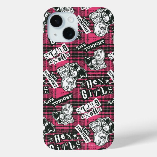 Die Hex Girls punk Kariertes Muster Case-Mate iPhone Hülle (Rückseite)