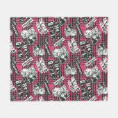 Die Hex Girls punk Kariertes Muster Fleecedecke (Vorderseite (Horizontal))