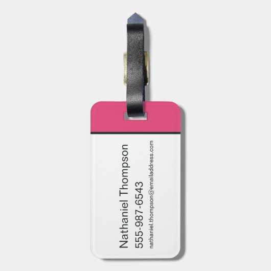 Die Hex Girls punk Kariertes Muster Gepäckanhänger (Rückseite vertikal)