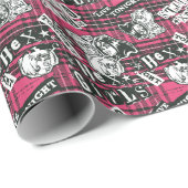 Die Hex Girls punk Kariertes Muster Geschenkpapier (Rolleneckpunkt)