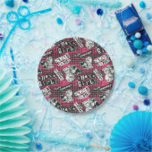 Die Hex Girls punk Kariertes Muster Pappteller (Party)