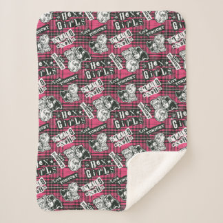 Die Hex Girls punk Kariertes Muster Sherpadecke