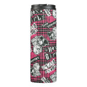 Die Hex Girls punk Kariertes Muster Thermosbecher (Rückseite)