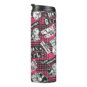 Die Hex Girls punk Kariertes Muster Thermosbecher (Nach rechts gedreht)