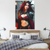 Die Hexe 001 Leinwanddruck (Insitu (Schlafzimmer))