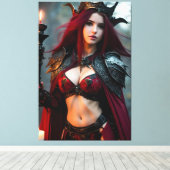 Die Hexe 001 Leinwanddruck (Insitu (Holzboden))