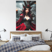 Die Hexe 004 Leinwanddruck (Insitu (Schlafzimmer))