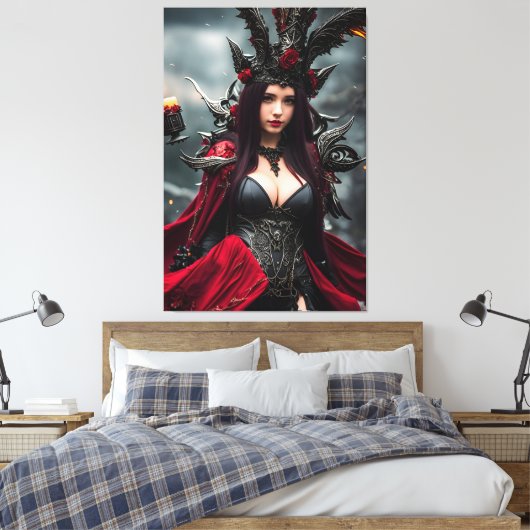 Die Hexe 004 Leinwanddruck (Insitu (Schlafzimmer))