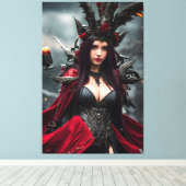 Die Hexe 004 Leinwanddruck (Insitu (Holzboden))