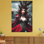 Die Hexe 004 Leinwanddruck (Insitu (Wohnzimmer))