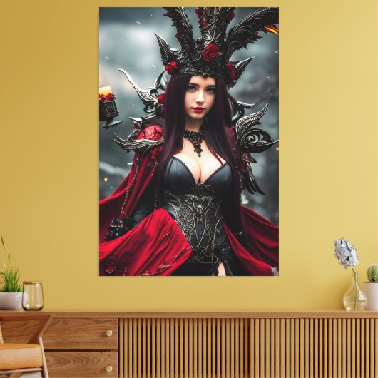 Die Hexe 004 Leinwanddruck (Insitu (Wohnzimmer))
