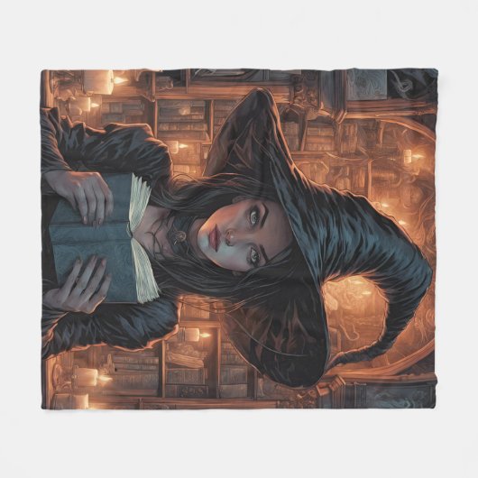 Die Hexe Fleecedecke (Vorderseite (Horizontal))