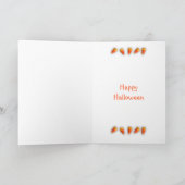Die Hexe-Haus-Halloween-Karte Karte (Innenseite)