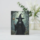 Die Hexe im Wald Postkarte (Stehend Vorderseite)