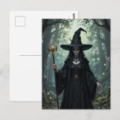 Die Hexe im Wald Postkarte (Vorne/Hinten)