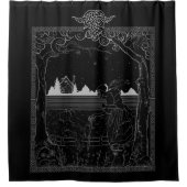 Die Hexe im Wald: Unerzählte Folktale Duschvorhang (Vorderseite)