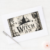 Die Hexe ist da! Aufkleber (Umschlag)