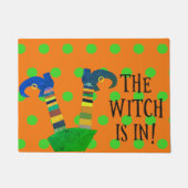 Die Hexe ist herein Fußmatte (Vorderseite)