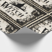 Die Hexe ist herein!  Geschenk-Packpapier Geschenkpapier (Ecke)