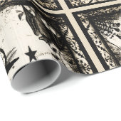 Die Hexe ist herein!  Geschenk-Packpapier Geschenkpapier (Rolleneckpunkt)