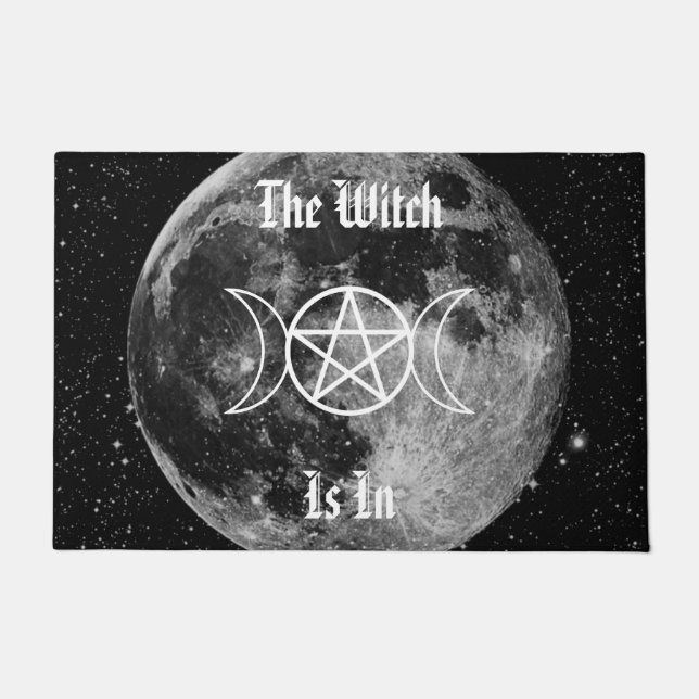 Die Hexe ist in Fußmatte (Vorderseite)