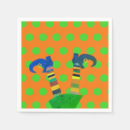 Die Hexe ist in Serviette