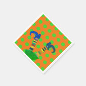 Die Hexe ist in Serviette (Ecke)