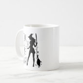 Die Hexe ist zu Halloween Kaffeetasse (Vorderseite Links)
