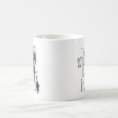 Die Hexe ist zu Halloween Kaffeetasse (Mittel)