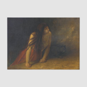 Die Hexe Jean-Francois Portaels Kunst Seidenpapier