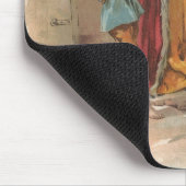 Die Hexe legte die Hand in den Stall Mousepad (Ecke)