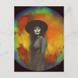 Die Hexe Postkarte