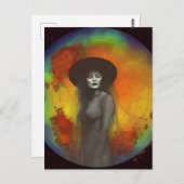 Die Hexe Postkarte (Vorne/Hinten)