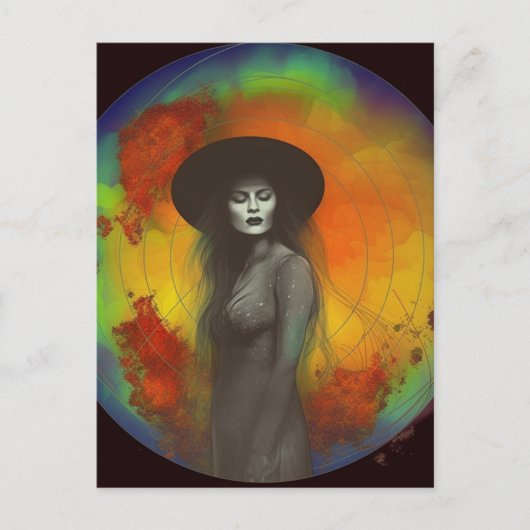 Die Hexe Postkarte (Vorderseite)
