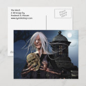 Die Hexe Postkarte (Vorne/Hinten)