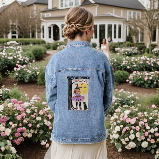 Die Hexe und das Mond-Shirt! Jeansjacke (Hochzeit Rückseite)