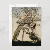 Die Hexe und der alte Damenbaum 1922 Postkarte (Vorne/Hinten)