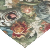 Die Hexe und der Heulton – Gothic Large Pattern Tischdecke (Schrägansicht)