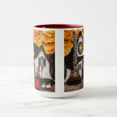 Die Hexe und ihre Gänse Tasse (Zentrum)