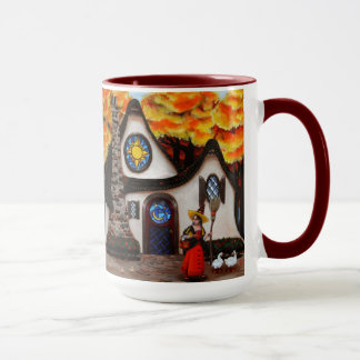 Die Hexe und ihre Gänse Tasse
