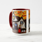 Die Hexe und ihre Gänse Tasse (Vorderseite Links)