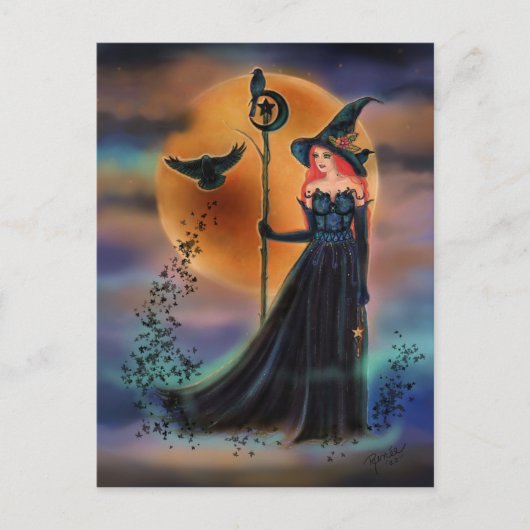 Die Hexe von Renee Lavoie Postkarte (Vorderseite)