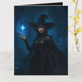 Die Hexe von VEKAR’NOCT Karte (Gelbe Blume)