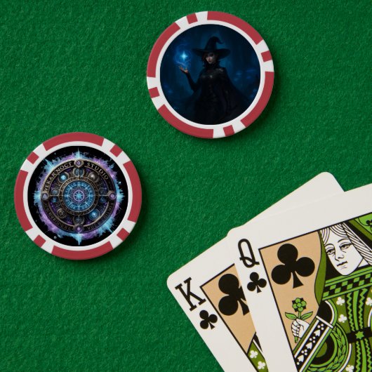 Die Hexe von VEKAR’NOCT Pokerchips (Pokertisch (doppelt))