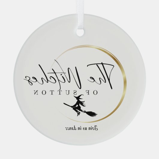 Die Hexen des Sutton-Ornaments Ornament Aus Glas (Rückseite)