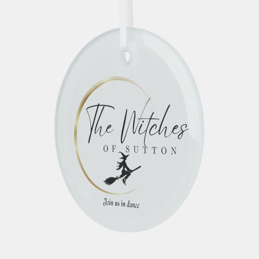 Die Hexen des Sutton-Ornaments Ornament Aus Glas (Vorderseite links)
