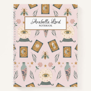 Die Hexen Garten Dusty Pink Personalisiert Notizblock