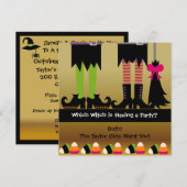 Die Hexen-Halloween-Party-Einladung Einladung (Vorne/Hinten)