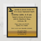 Die Hexen-Halloween-Party-Einladung Einladung (Rückseite)