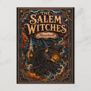 Die Hexen von Salem Massachusetts Popcut Legenden Postkarte